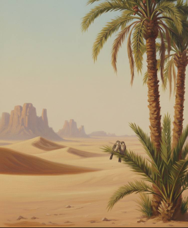 Two little birds in Hijaz,